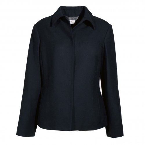 LANVIN NAVY BLUE JACKET WITH HIDDEN BUTTONS SIZE:IT44
