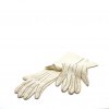 NO LABEL WHITE LEATHER GLOVES