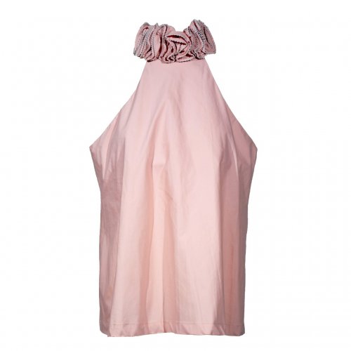 RED VALENTINO PEACHY PINK  TOP WITH HALTER NECK SIZE:IT48