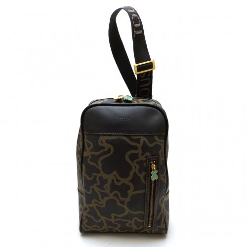 TOUS BLACK -BROWN  BACKPACK WITH ONE STRAP 